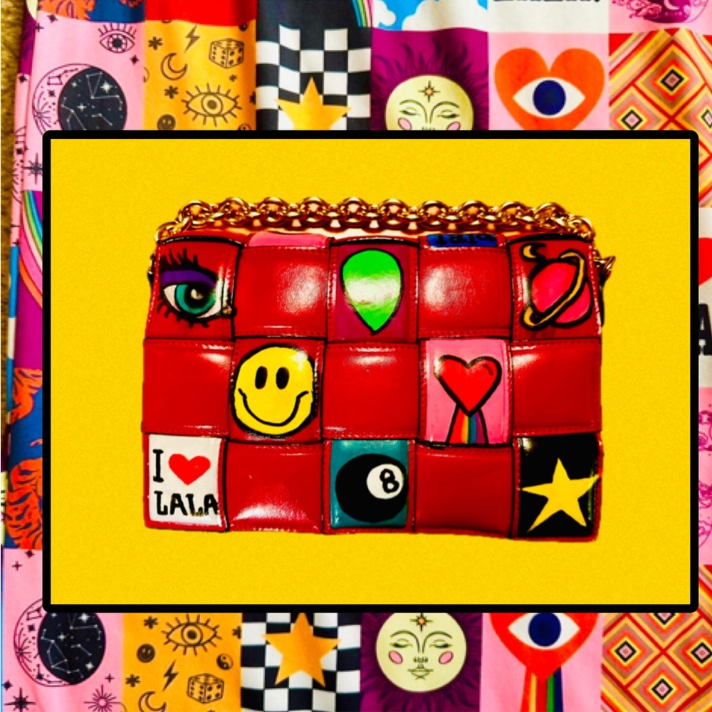 Vegan Leather Dressed By LaLa Inspired Handmade Crossbody XL Maximalist